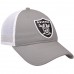 Men's Oakland Raiders NFL Pro Line by Fanatics Branded Gray/White Core Trucker II Adjustable Snapback Hat 2760028